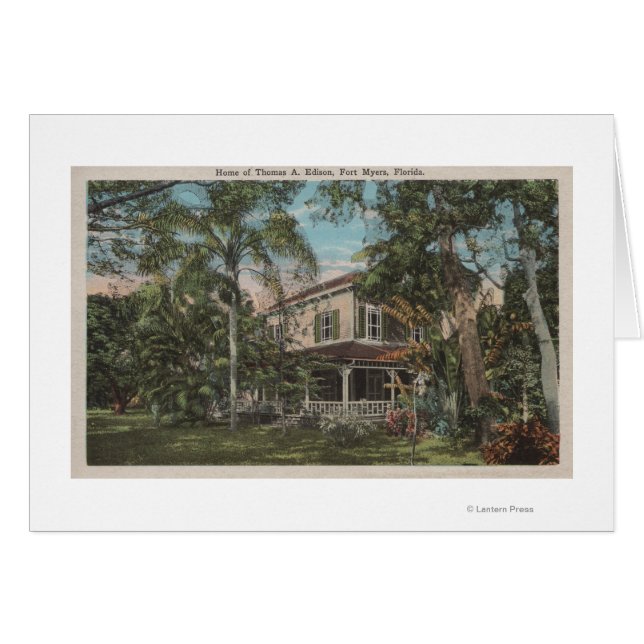 Ft. Myers, Florida - View of Thomas Edison House (Front Horizontal)