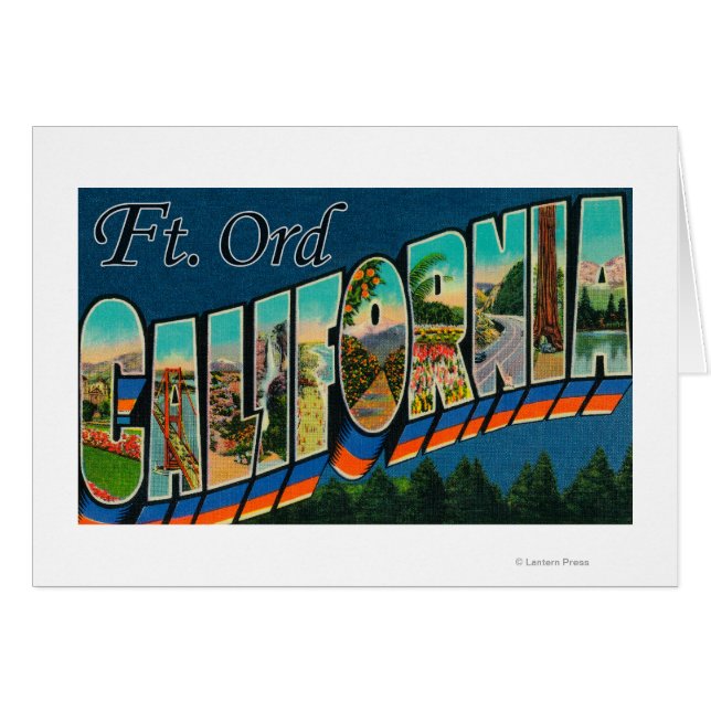 Ft. Ord, California - Large Letter Scenes (Front Horizontal)