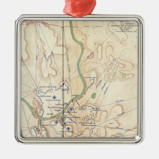 Ft Rosecrans, Tenn Metal Ornament (Front)