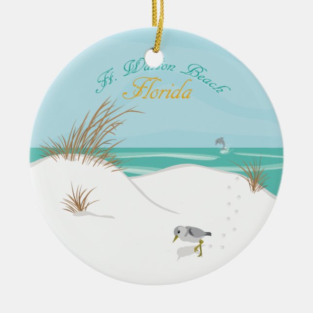 Ft. Walton Beach (Florida) Ceramic Ornament (Front)