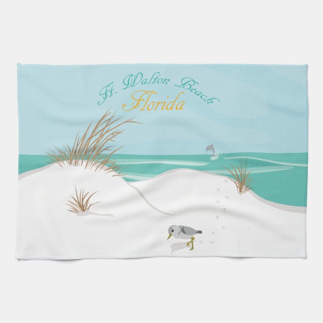 Ft. Walton Beach (Florida) Kitchen Towel (Horizontal)