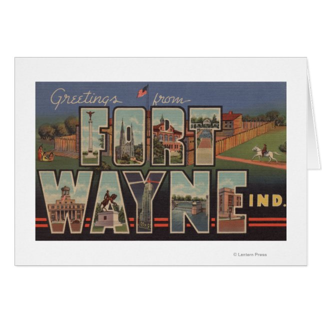 Ft. Wayne, Indiana - Large Letter Scenes 3 (Front Horizontal)