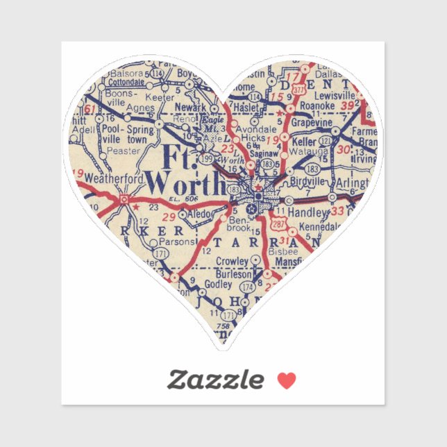 Ft. Worth 1941 Map (Sheet)