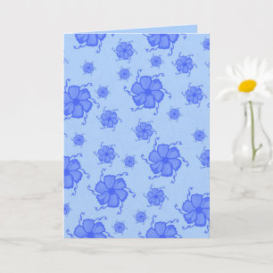 FTF Monochrome 5x7 Blank Card in Blue