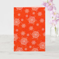 FTF Monochrome 5x7 Blank Card in Orange