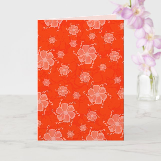 FTF Monochrome 5x7 Blank Card in Orange (Orchid)