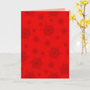 FTF Monochrome 5x7 Blank Card in Red