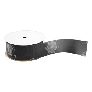 FTF Monochrome Grosgrain Ribbon in Dark Gray Tones