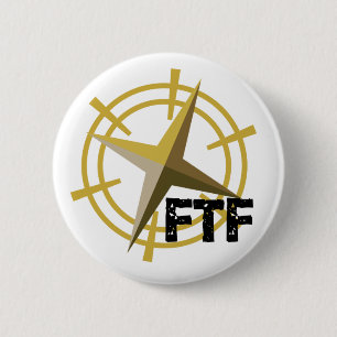 FTF with compass 2 Inch Round Button