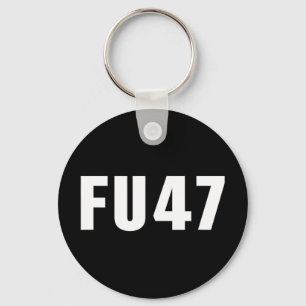 Fu47 Funny Anti Trump 2024 Patriotic American Flag Keychain