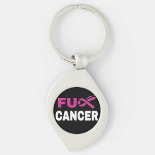 FU CANCER...Breast Cancer Keychain