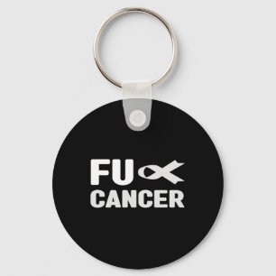 Fu Cancer T Shirt - White Ribbon, Fu Lung Cancer A Keychain