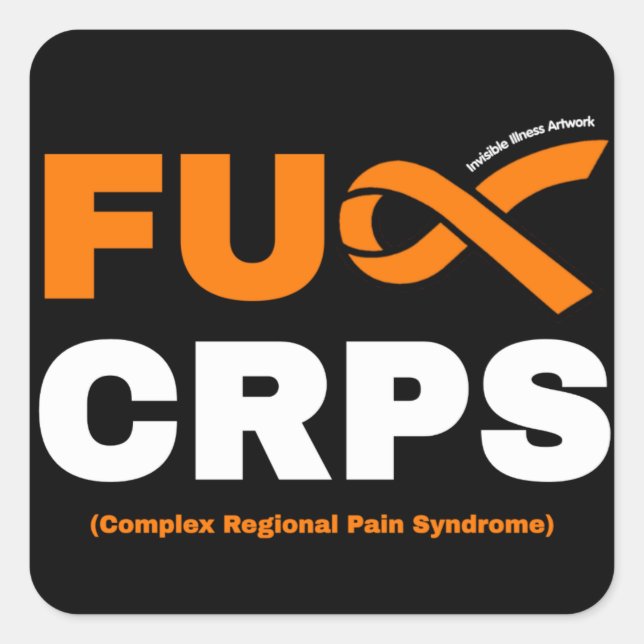 FU CRPS SQUARE STICKER (Front)
