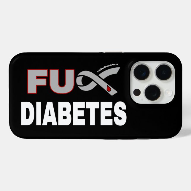 FU Diabetes Case-Mate iPhone Case (Back (Horizontal))