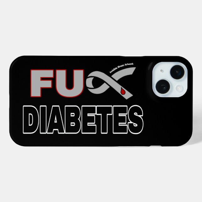 FU Diabetes Case-Mate iPhone Case (Back (Horizontal))