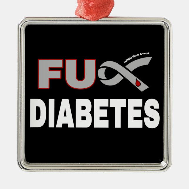 FU Diabetes Metal Ornament (Front)