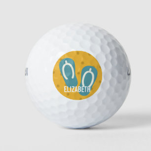 Fu Summer Flip-Flops, Personalized Golf Balls