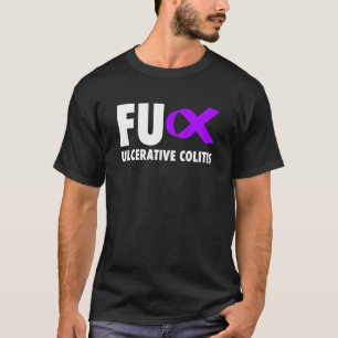 Fu Ulcerative Colitis Purple Ribbon - Ulcerative C T-Shirt