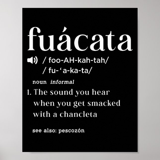 Fuacata Definition Funny Cuban Miami Cuban Cuba Hi Poster (Front)