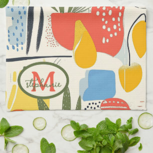 Fuavism Style Vibrant Colours Garden Pot Kitchen Towel
