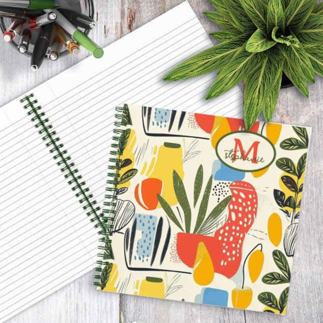 Fuavism Style Vibrant Colours Garden Pot Notebook (Creator Uploaded)
