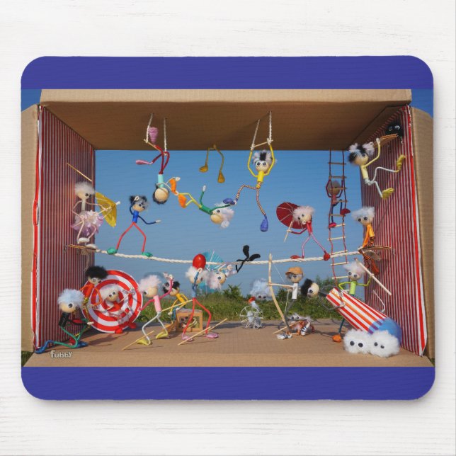 Fubbies in the Circus with all kinds of acts. Mouse Pad (Front)