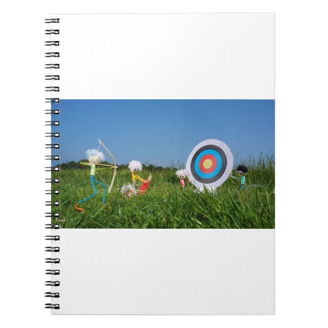 Fubbies shooting the arc notebook (Front)