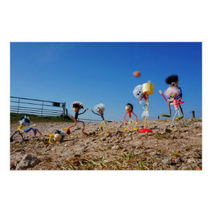 Fubbies who win or lose corfballs. poster