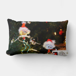 Fubby Christmas humor fine-art. Lumbar Pillow
