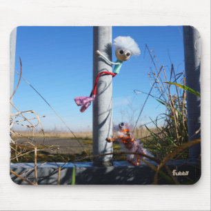 Fubby fantasy, fleeing an animal. mouse pad