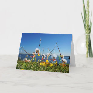 Fubby's active in the angling game. thank you card
