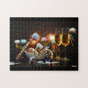 Fubby's at New Year's during the holidays. Jigsaw Puzzle
