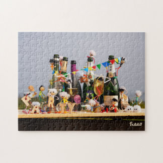 Fubby's celebrating Feest, congratulations, Proost Jigsaw Puzzle