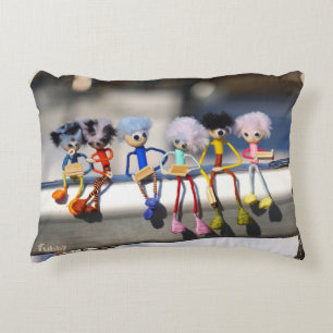 Fubby's on spiking in "Manhatten" poster. Accent Pillow