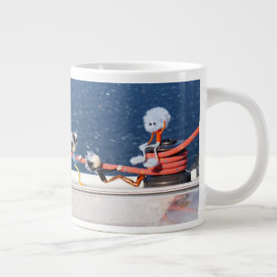 Fubby's running a line from a Zeilboat. Large Coffee Mug
