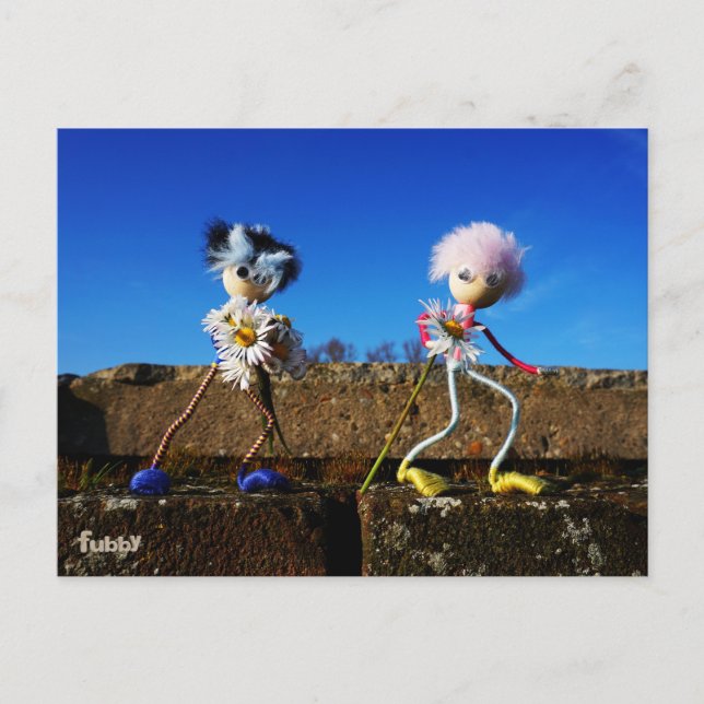 Fubby's that are each other's valentines. postcard (Front)