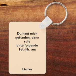 Fuchs auf der Wiese Keychain
