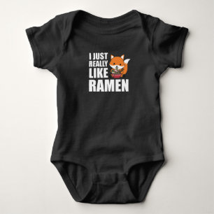 Fuchs I Just Really Like Ramen Sweet Kawaii Noodle Baby Bodysuit