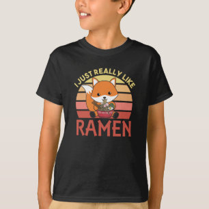 Fuchs I Just Really Like Ramen Sweet Kawaii Noodle T-Shirt
