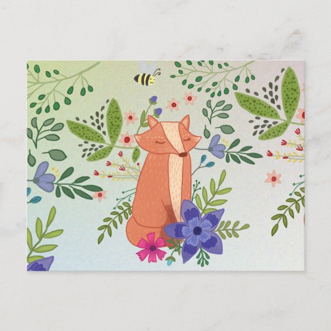 Fuchs im Wald Postcard (Front)