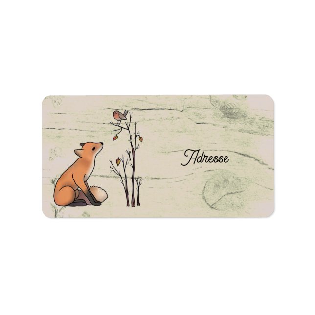 Fuchs und Rotkehlchen Label (Front)