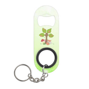 Fuchs unterm Baum  Keychain Bottle Opener