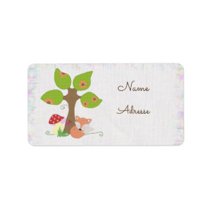 Fuchs unterm Baum  Label