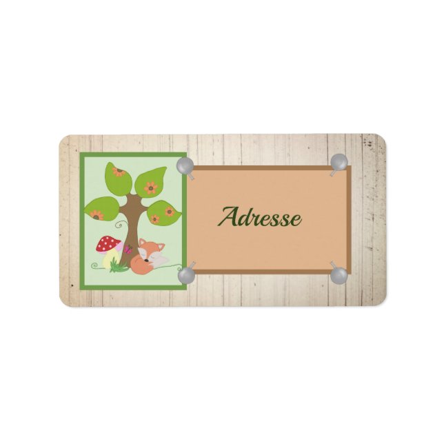 Fuchs unterm Baum  Label (Front)