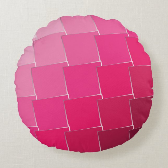 fuchsia 11 round pillow (Front)