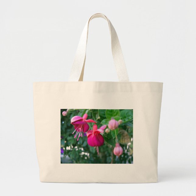 Fuchsia 1 large tote bag (Front)