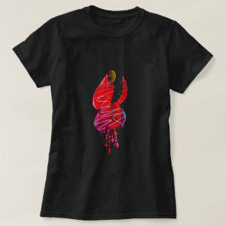 Fuchsia abstract watercolor floral T-Shirt