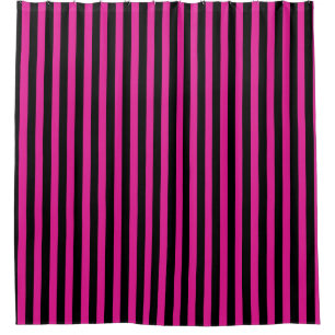 Fuchsia and black candy stripes