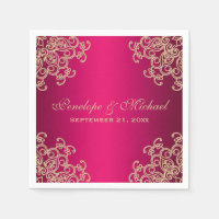 Fuchsia and Gold Indian Style Wedding