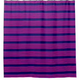 Fuchsia and navy blue five stripes pattern